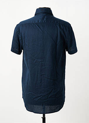 Chemise manches courtes coupe cintrée bleu CAMBERABERO homme