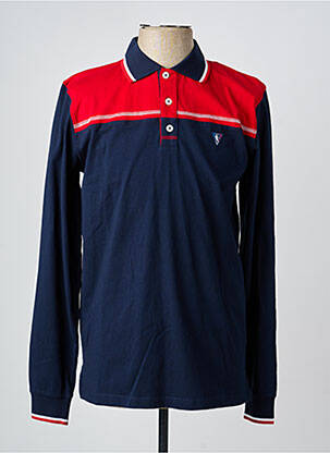 Polo manches longues manches longues bleu CAMBERABERO homme