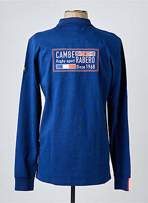 Polo manches longues manches longues bleu CAMBERABERO homme