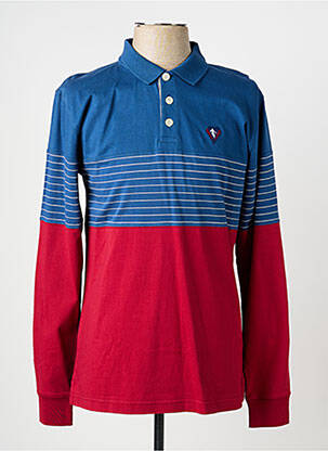 Polo manches longues manches longues bleu CAMBERABERO homme