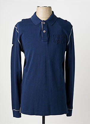 Polo manches longues manches longues bleu CAMBERABERO homme