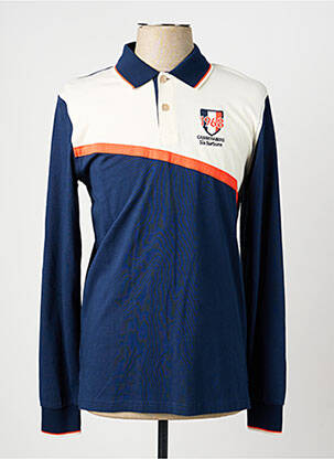 Polo manches longues manches longues bleu CAMBERABERO homme