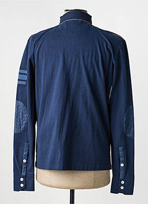 Polo manches longues manches longues bleu CAMBERABERO homme