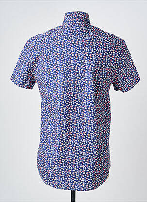 Chemise manches courtes coupe cintrée bleu CAMBERABERO homme