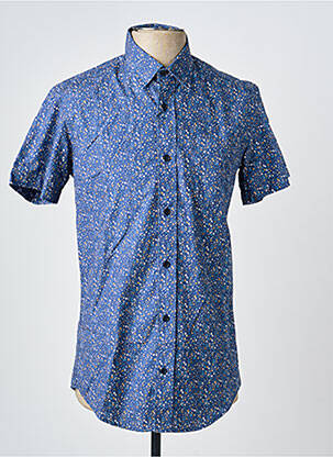 Chemise manches courtes poches bleu CAMBERABERO homme