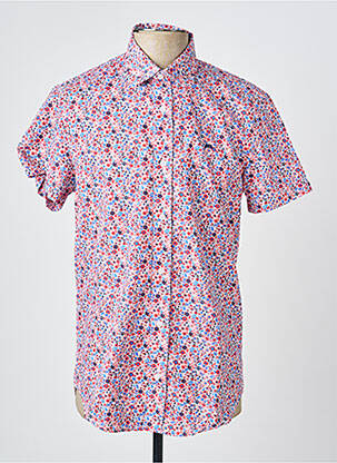 Chemise manches courtes coupe cintrée rose CAMBERABERO homme