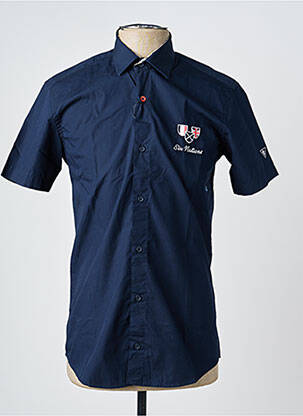 Chemise manches courtes coupe cintrée bleu CAMBERABERO homme
