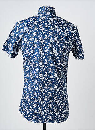 Chemise manches courtes coupe cintrée bleu CAMBERABERO homme