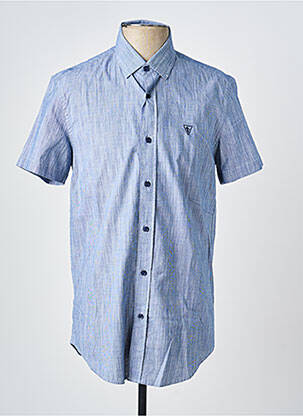 Chemise manches courtes coupe cintrée bleu CAMBERABERO homme