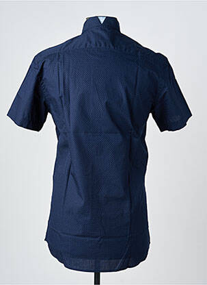 Chemise manches courtes coupe cintrée bleu CAMBERABERO homme