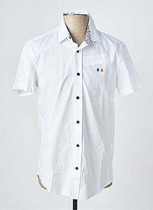 Chemise manches courtes coupe cintrée blanc CAMBERABERO homme