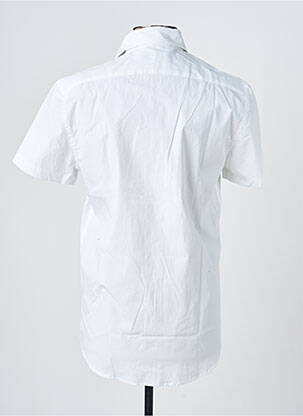 Chemise manches courtes coupe cintrée blanc CAMBERABERO homme