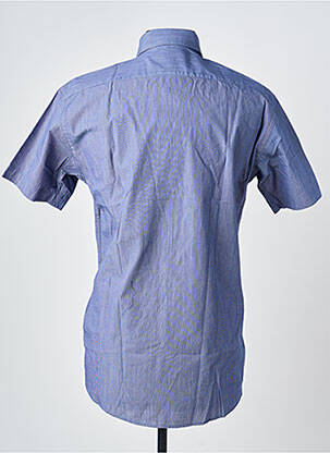 Chemise manches courtes coupe cintrée bleu CAMBERABERO homme