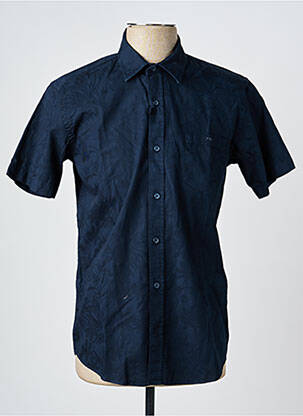 Chemise manches courtes poches bleu CAMBERABERO homme