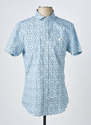 Chemise manches courtes poches bleu CAMBERABERO homme