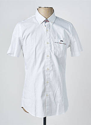 Chemise manches courtes poches blanc CAMBERABERO homme