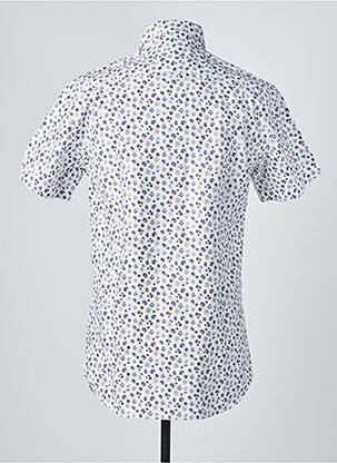 Chemise manches courtes coupe cintrée blanc CAMBERABERO homme