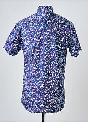 Chemise manches courtes coupe cintrée bleu CAMBERABERO homme