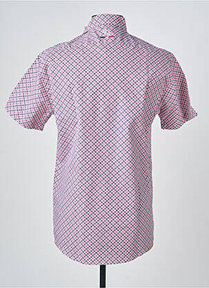 Chemise manches courtes coupe cintrée rose CAMBERABERO homme