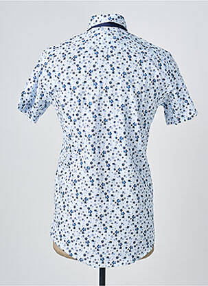 Chemise manches courtes coupe cintrée bleu CAMBERABERO homme