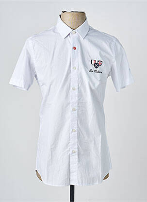 Chemise manches courtes coupe cintrée blanc CAMBERABERO homme