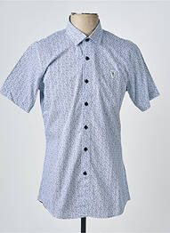 Chemise manches courtes coupe cintrée bleu CAMBERABERO homme