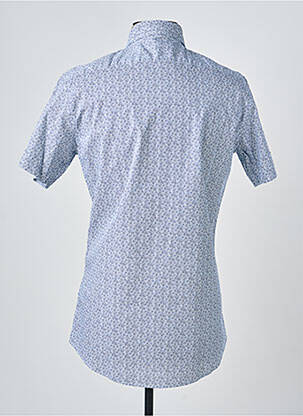 Chemise manches courtes coupe cintrée bleu CAMBERABERO homme