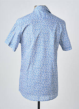 Chemise manches courtes coupe cintrée bleu CAMBERABERO homme