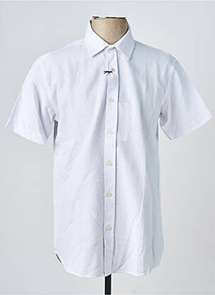 Chemise manches courtes coupe cintrée blanc CAMBERABERO homme