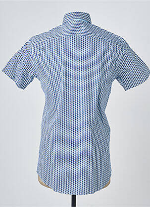 Chemise manches courtes coupe cintrée bleu CAMBERABERO homme