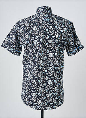 Chemise manches courtes coupe cintrée bleu CAMBERABERO homme