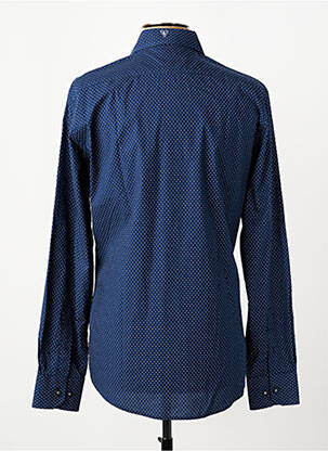 Chemise manches longues poignets boutonnés bleu CAMBERABERO homme