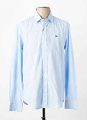 Chemise manches longues imprimé rayures bleu CAMBERABERO homme