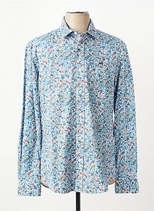 Chemise manches longues imprimé fleurs bleu CAMBERABERO homme