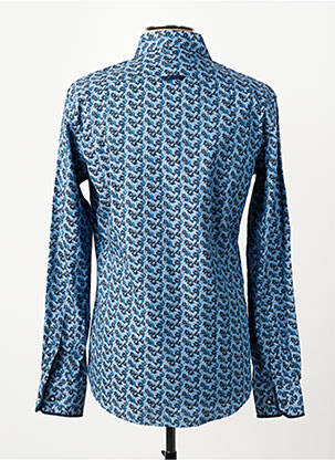 Chemise manches longues poignets boutonnés bleu CAMBERABERO homme