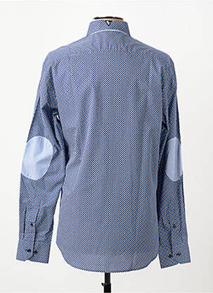Chemise manches longues imprimé fantaisie bleu CAMBERABERO homme