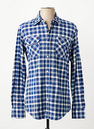Chemise manches longues poches bleu CAMBERABERO homme
