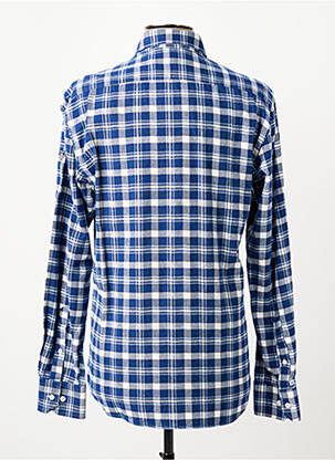 Chemise manches longues poignets boutonnés bleu CAMBERABERO homme