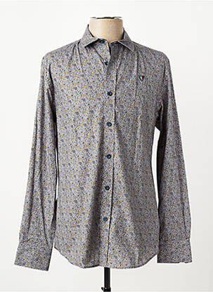 Chemise manches longues poignets boutonnés gris CAMBERABERO homme