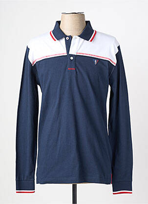 Polo manches longues manches longues bleu CAMBERABERO homme