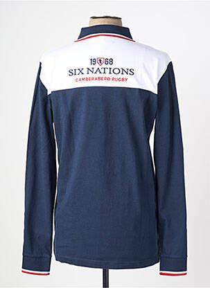 Polo manches longues manches longues bleu CAMBERABERO homme