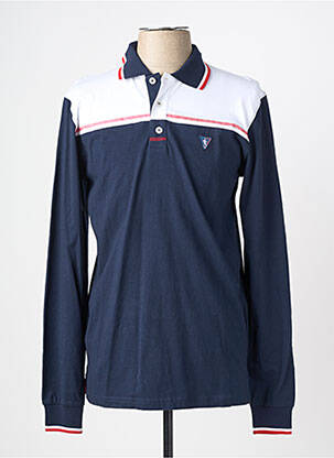 Polo manches longues manches longues bleu CAMBERABERO homme
