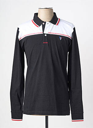 T-shirt broderie manches longues noir CAMBERABERO homme