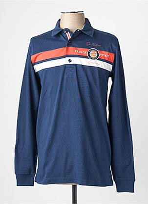 Polo manches longues manches longues bleu CAMBERABERO homme
