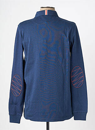Polo manches longues manches longues bleu CAMBERABERO homme