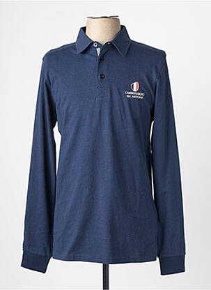 Polo manches longues manches longues bleu CAMBERABERO homme
