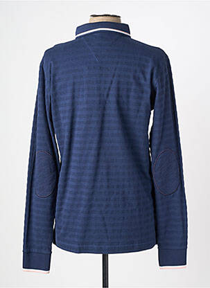 Polo manches longues manches longues bleu CAMBERABERO homme