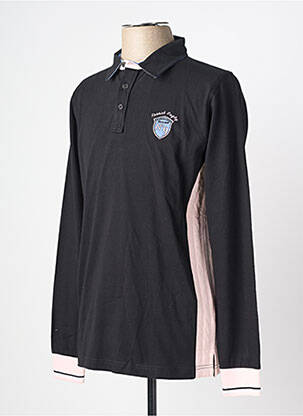 Polo manches longues manches longues noir CAMBERABERO homme