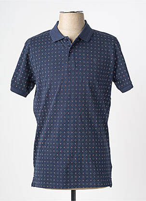 Polo stretch manches courtes bleu CAMBERABERO homme