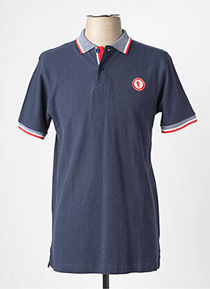 Polo coupe cintrée manches courtes bleu CAMBERABERO homme